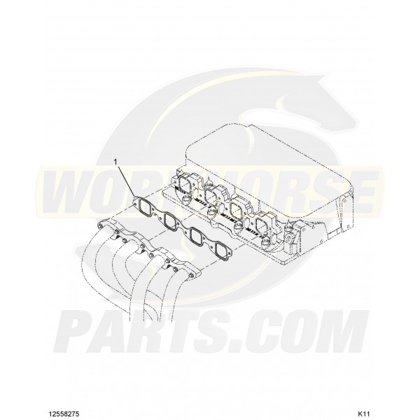 12558275 - 8.1L Exhaust Manifold Gasket